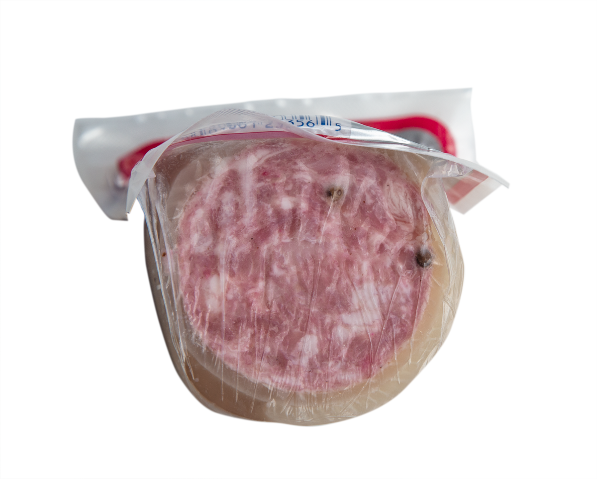 CURED PORK HOCK SAUSAGE WRAPPED IN PORK SKIN 13 oz Tay Ho Food Company